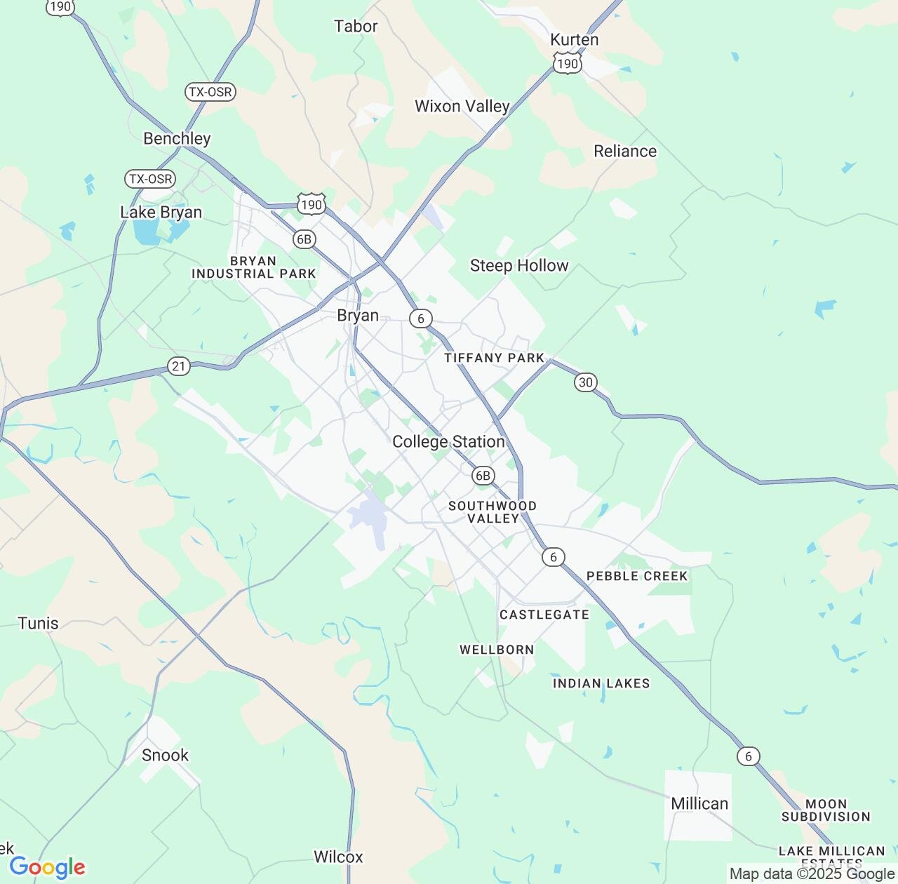 Map image for Intellectual Property Lawyers in College Station and Texas IP firms at coordinates  ; .