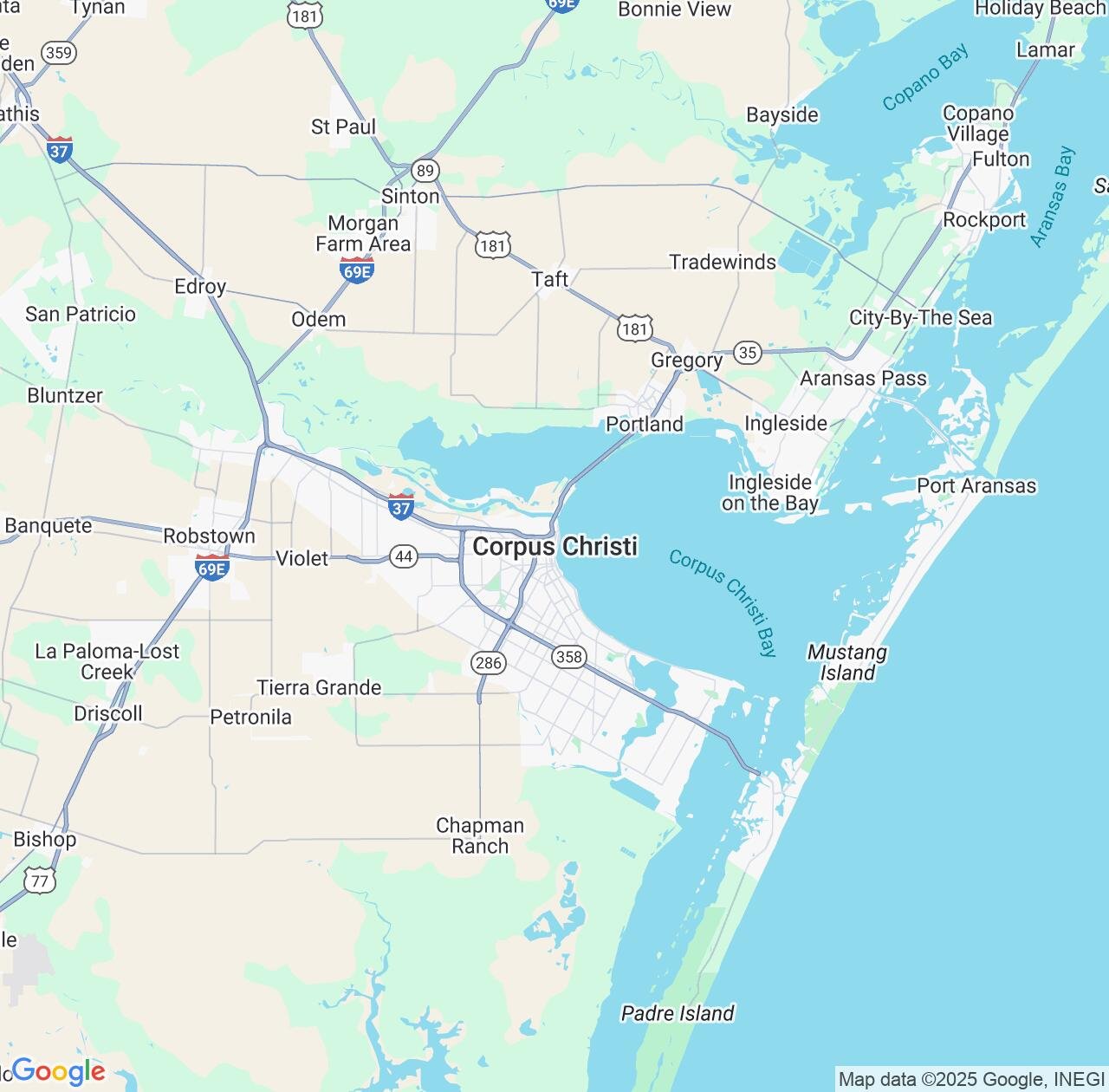 Map image for Intellectual Property Lawyers in Corpus Christi and Texas IP firms at coordinates  ; .