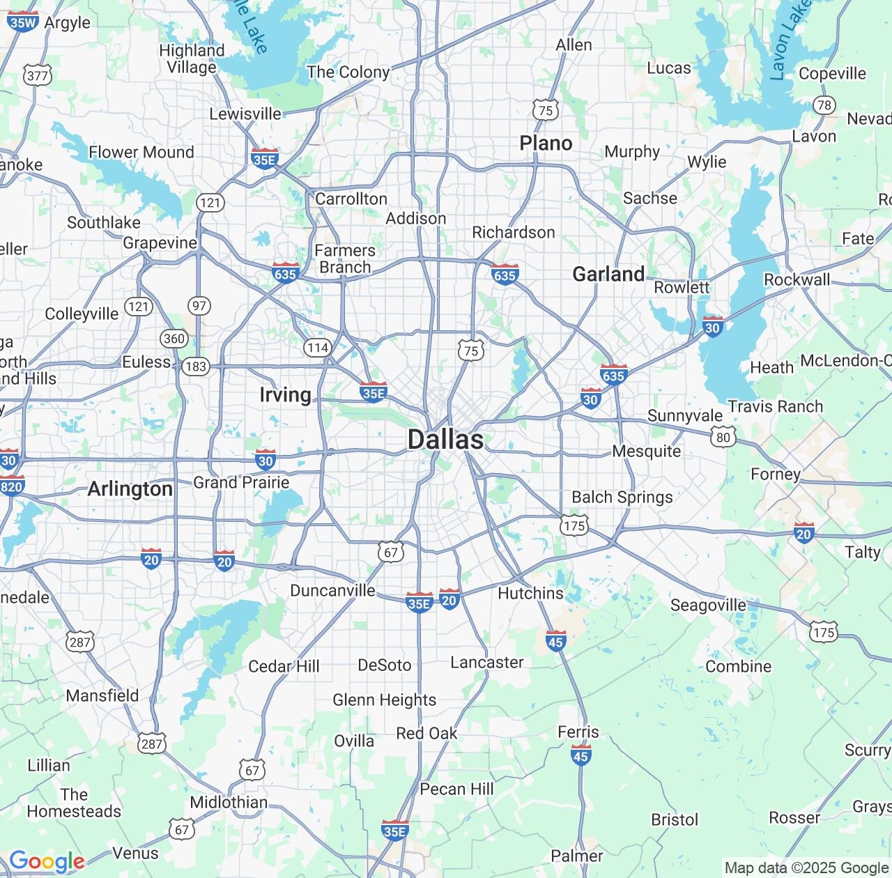 Map image for Intellectual Property Lawyers in Dallas and Texas IP firms at coordinates  ; .