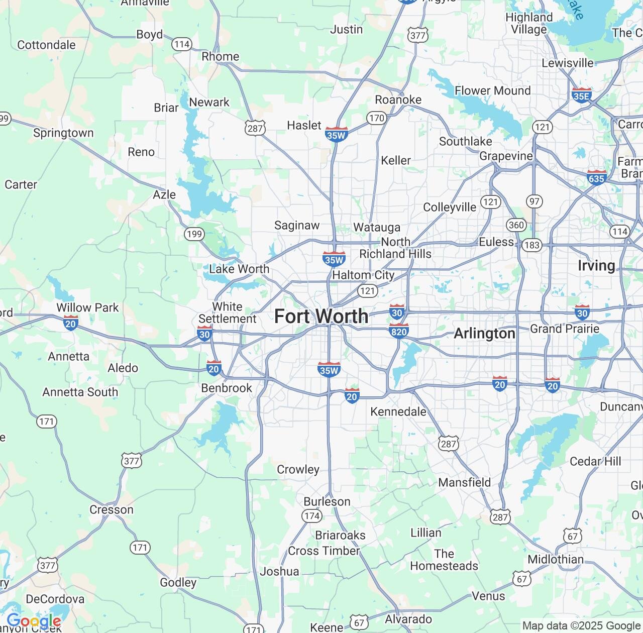 Map image for Intellectual Property Lawyers in Fort Worth and Texas IP firms at coordinates  ; .