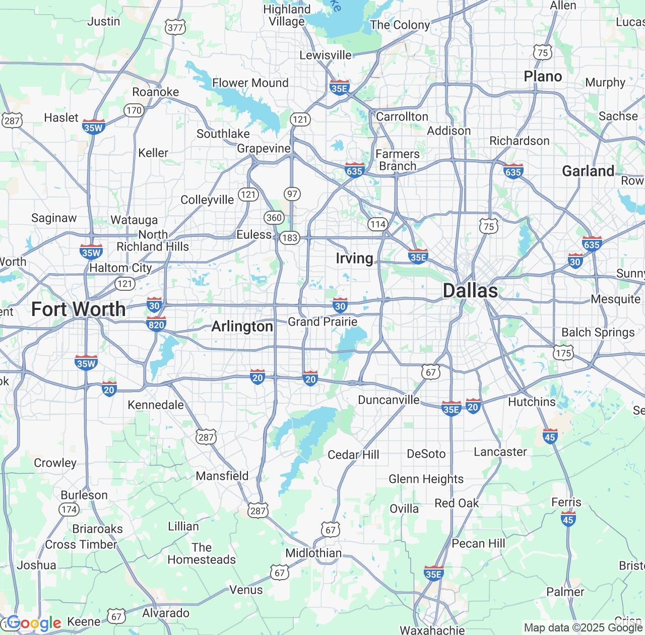 Map image for Intellectual Property Lawyers in Grand Prairie and Texas IP firms at coordinates  ; .