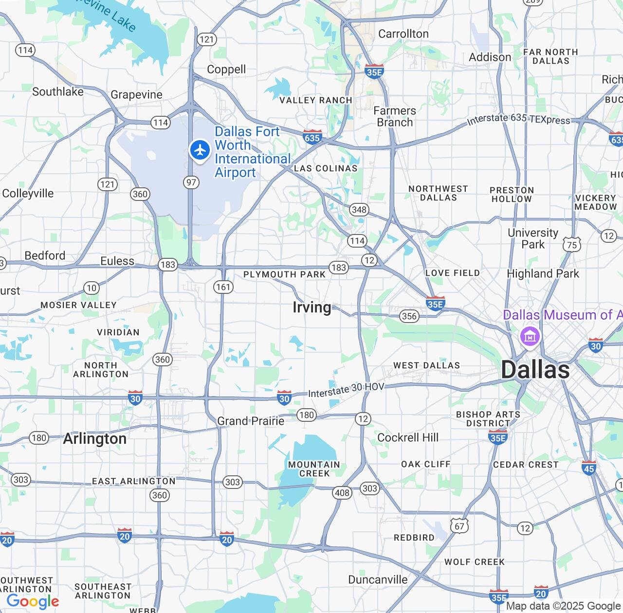 Map image for Intellectual Property Lawyers in Irving and Texas IP firms at coordinates  ; .