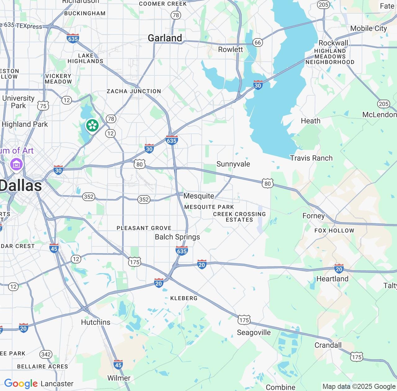 Map image for Intellectual Property Lawyers in Mesquite and Texas IP firms at coordinates  ; .