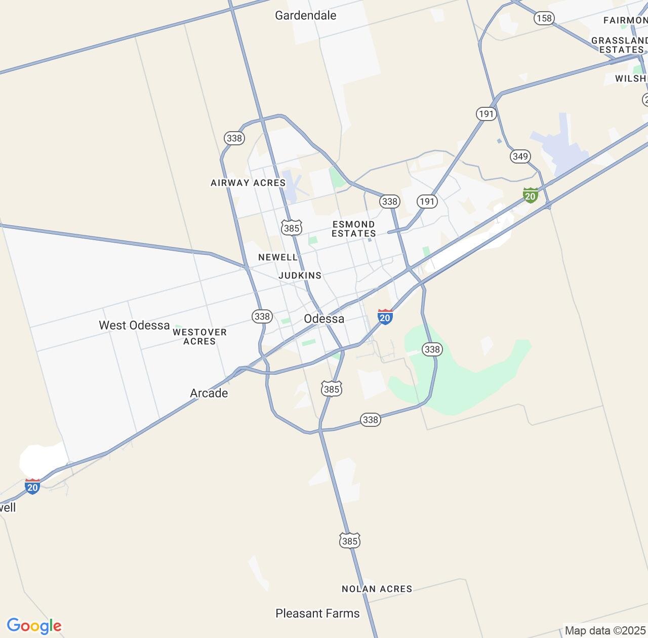Map image for Intellectual Property Lawyers in Odessa and Texas IP firms at coordinates  ; .