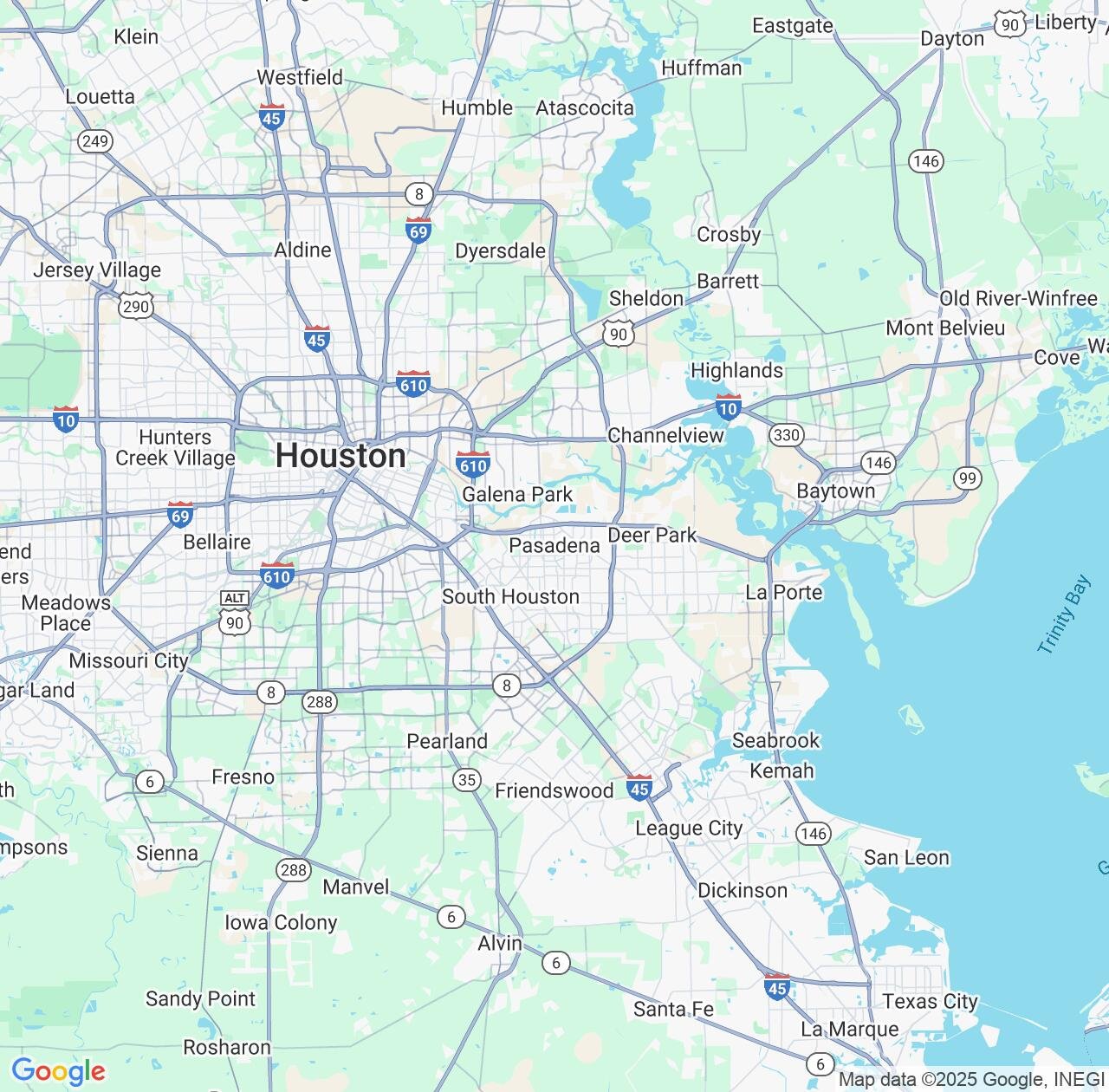 Map image for Intellectual Property Lawyers in Pasadena and Texas IP firms at coordinates  ; .