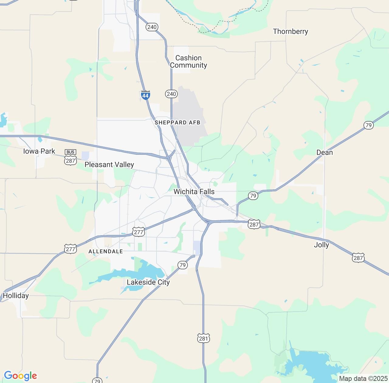 Map image for Intellectual Property Lawyers in Wichita Falls and Texas IP firms at coordinates  ; .
