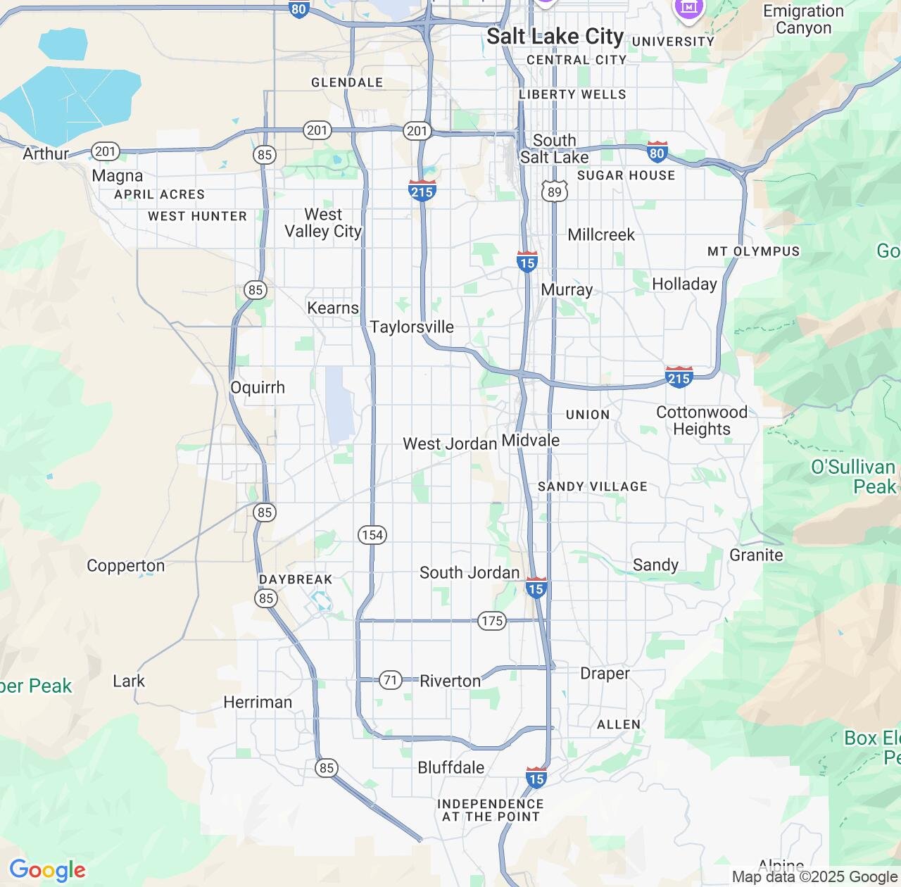 Map image for Intellectual Property Lawyers in West Jordan and Utah IP firms at coordinates  ; .