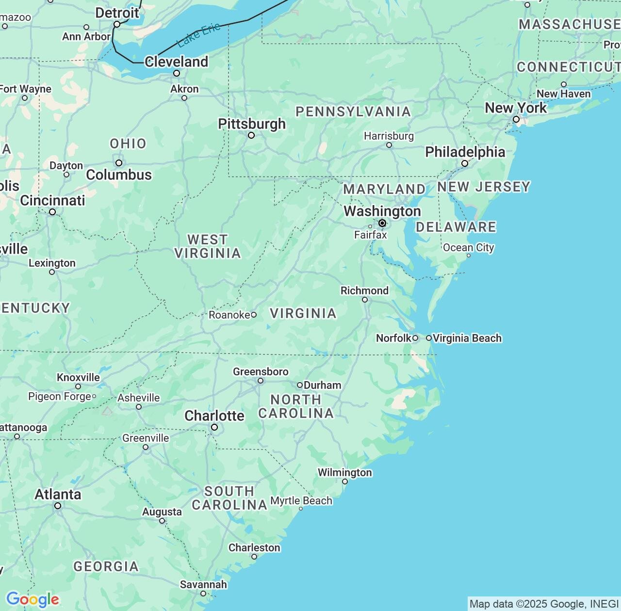 Map image for Intellectual Property Lawyers in Virginia and United States IP firms at coordinates  ; .