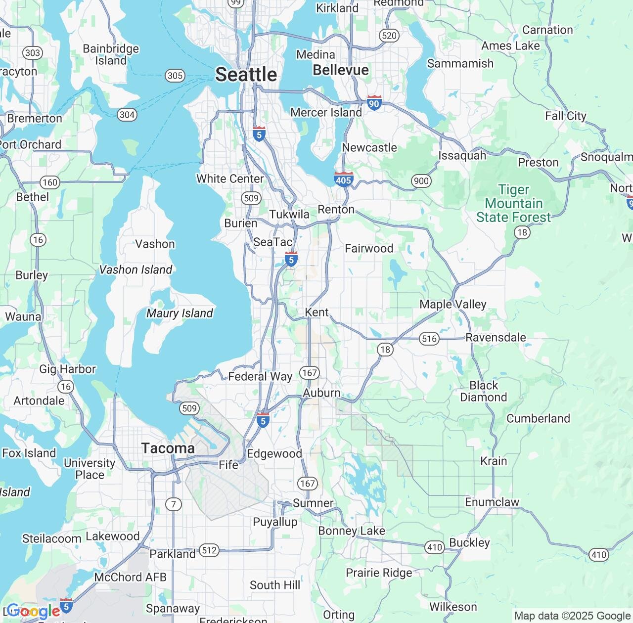 Map image for Intellectual Property Lawyers in Kent and Washington IP firms at coordinates  ; .