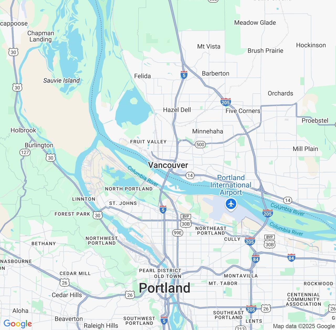Map image for Intellectual Property Lawyers in Vancouver and Washington IP firms at coordinates  ; .