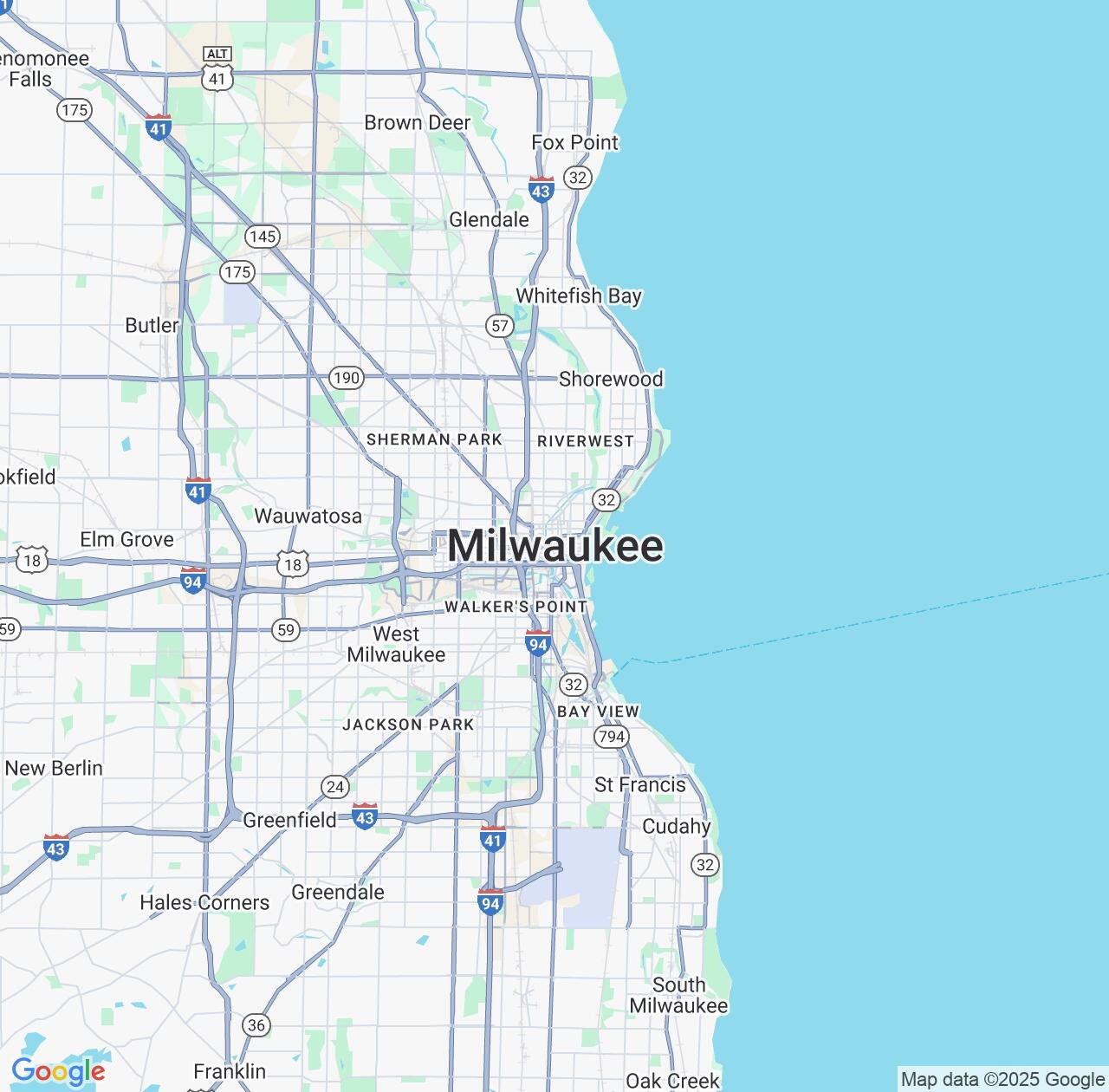 Map image for Intellectual Property Lawyers in Milwaukee and Wisconsin IP firms at coordinates  ; .