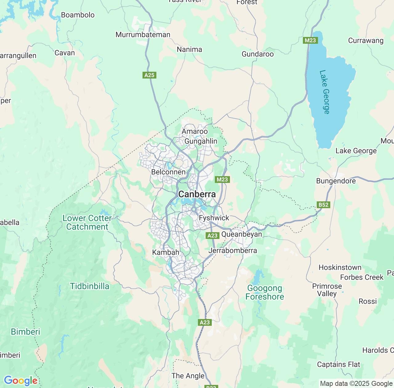 Map image for Intellectual Property Lawyers in Canberra and Australian Capital Territory IP firms at coordinates  ; .
