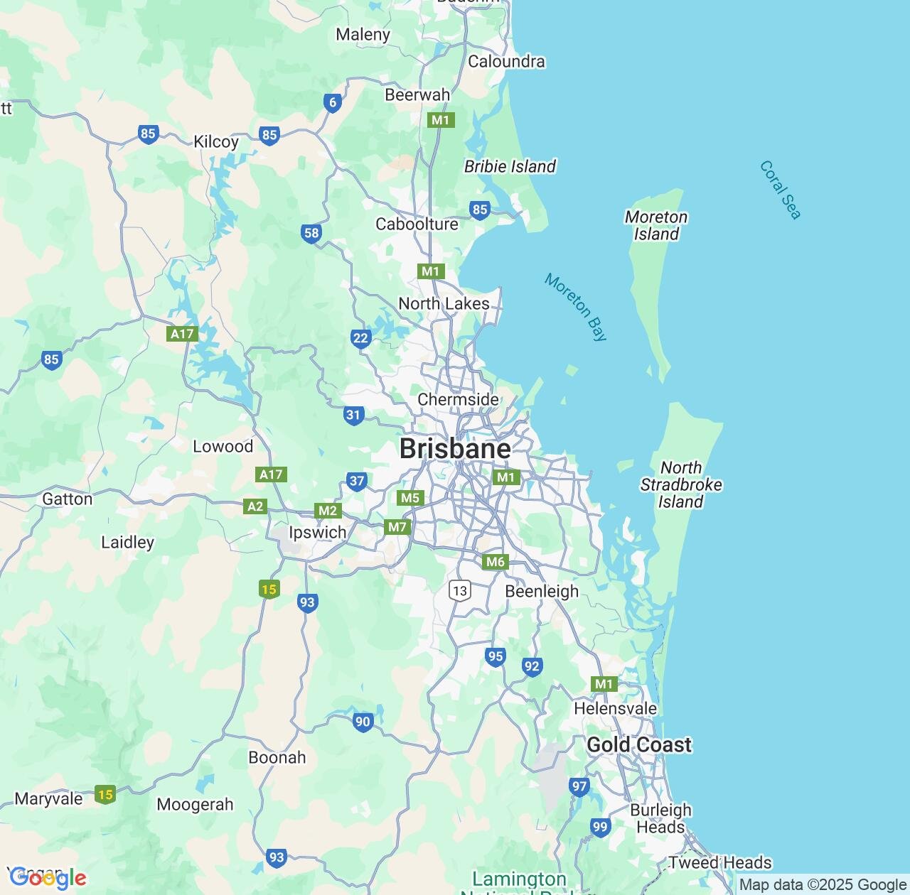 Map image for Intellectual Property Lawyers in Brisbane and Queensland IP firms at coordinates  ; .
