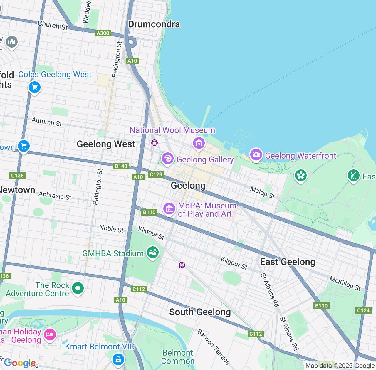 Map image for Intellectual Property Lawyers in Geelong and Victoria IP firms at coordinates  ; .