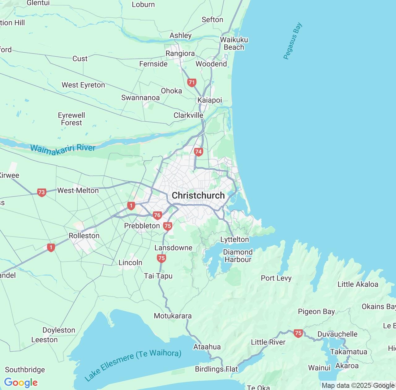 Map image for Intellectual Property Lawyers in Christchurch and Canterbury IP firms at coordinates  ; .