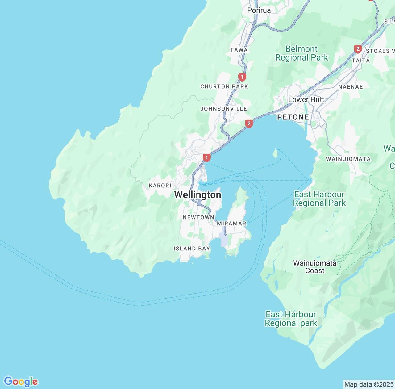 Map image for Intellectual Property Lawyers in Wellington and Wellington Region IP firms at coordinates  ; .