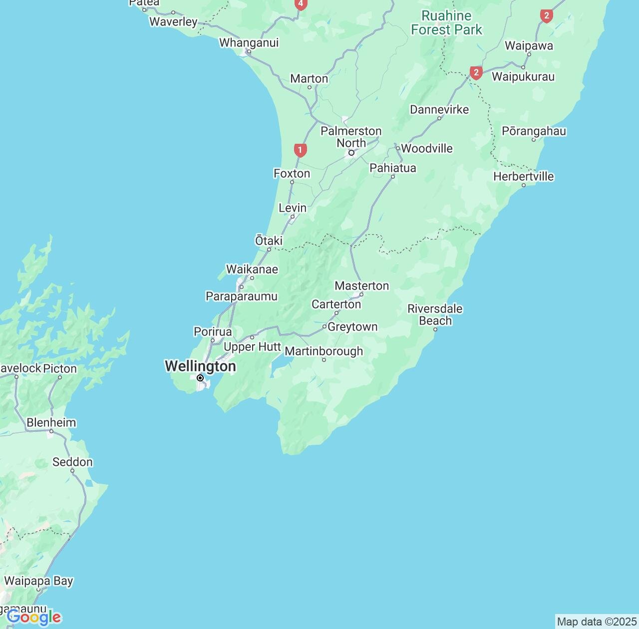 Map image for Intellectual Property Lawyers in Wellington Region and New Zealand IP firms at coordinates  ; .