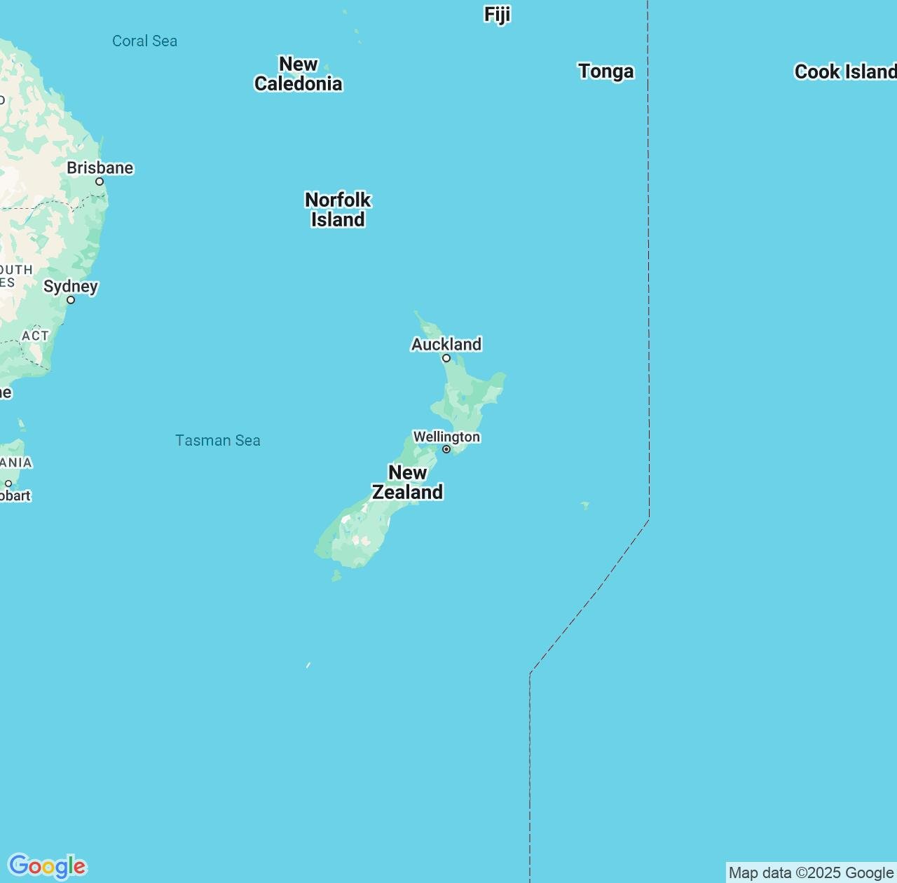 Map image for Intellectual Property Lawyers in New Zealand and Oceania IP firms at coordinates  ; .
