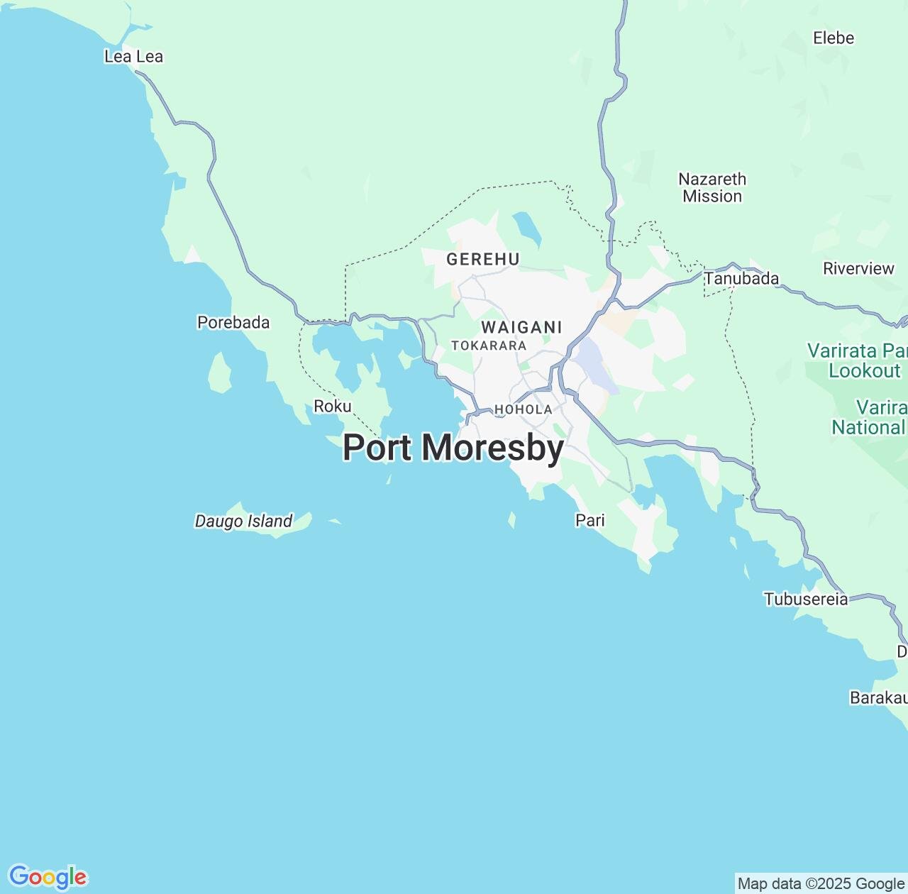 Map image for Intellectual Property Lawyers in Port Moresby and National Capital IP firms at coordinates  ; .