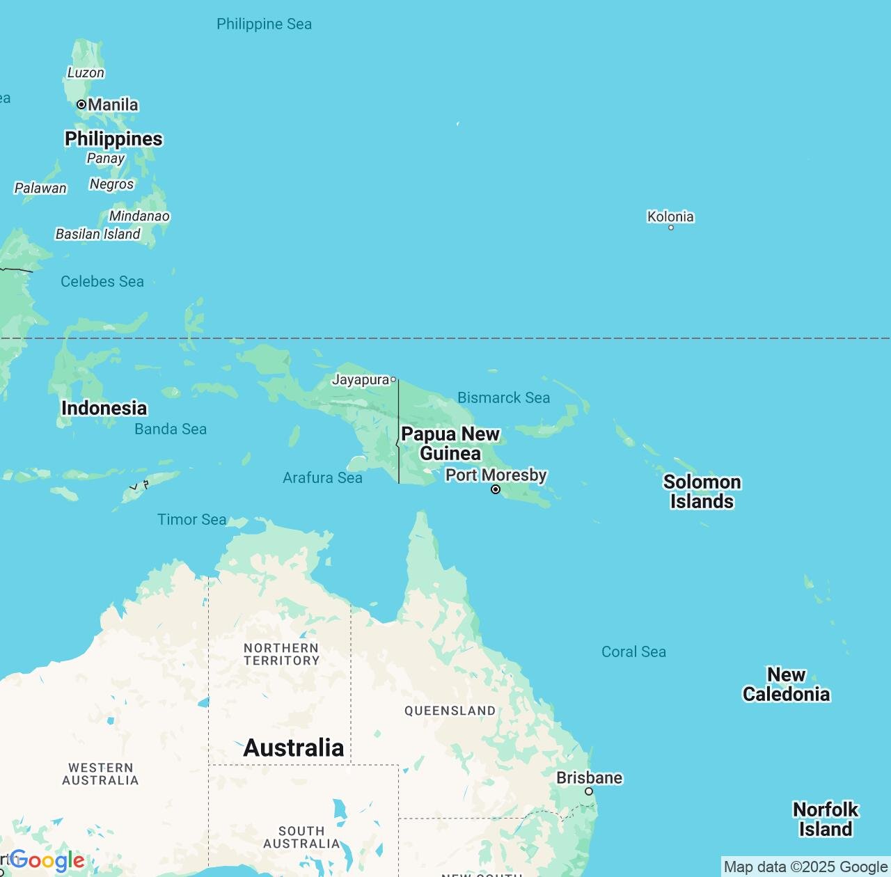 Map image for Intellectual Property Lawyers in Papua New Guinea and Oceania IP firms at coordinates  ; .