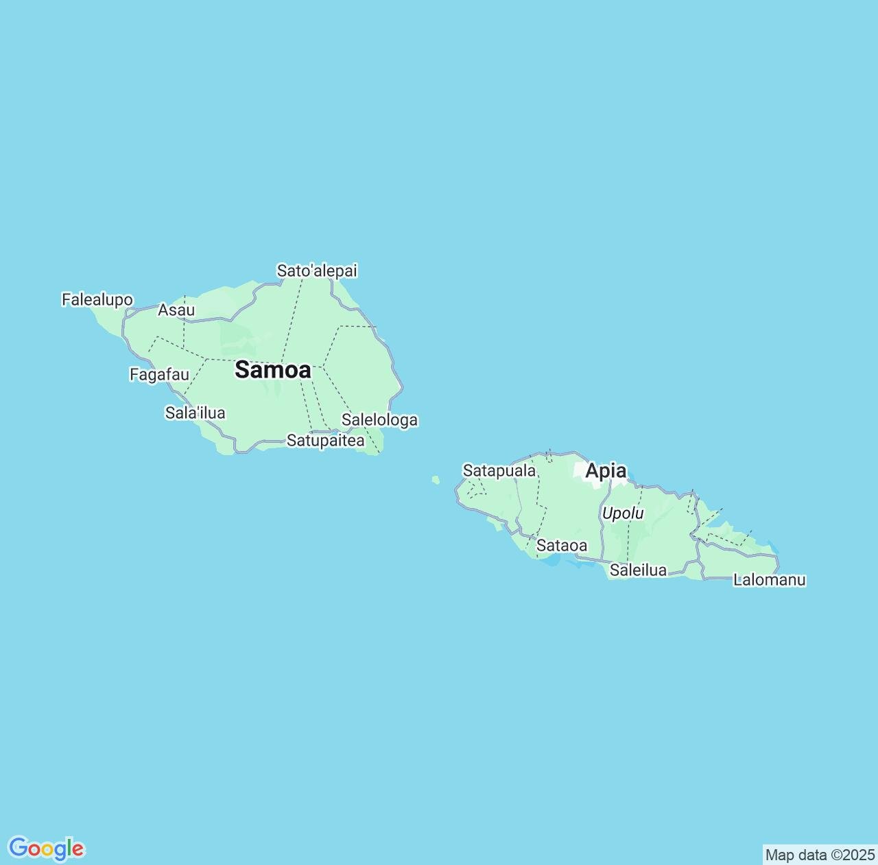Map image for Intellectual Property Lawyers in Samoa and Oceania IP firms at coordinates  ; .