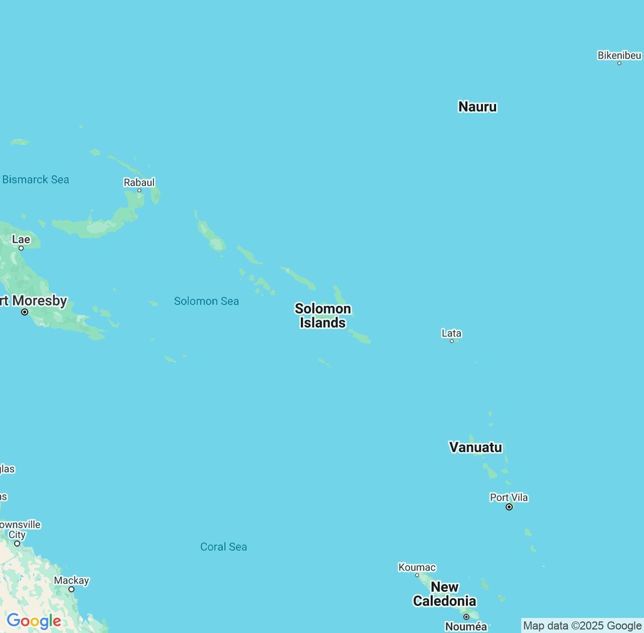 Map image for Intellectual Property Lawyers in Solomon Islands and Oceania IP firms at coordinates  ; .