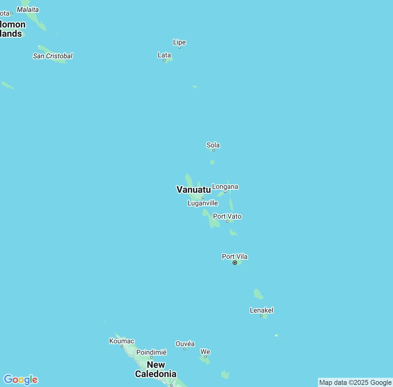 Map image for Intellectual Property Lawyers in Vanuatu and Oceania IP firms at coordinates  ; .