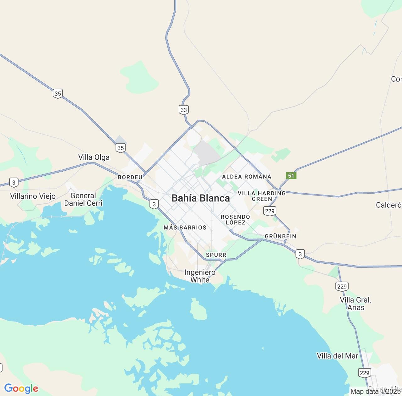Map image for Intellectual Property Lawyers in Bahia Blanca and Buenos Aires IP firms at coordinates  ; .