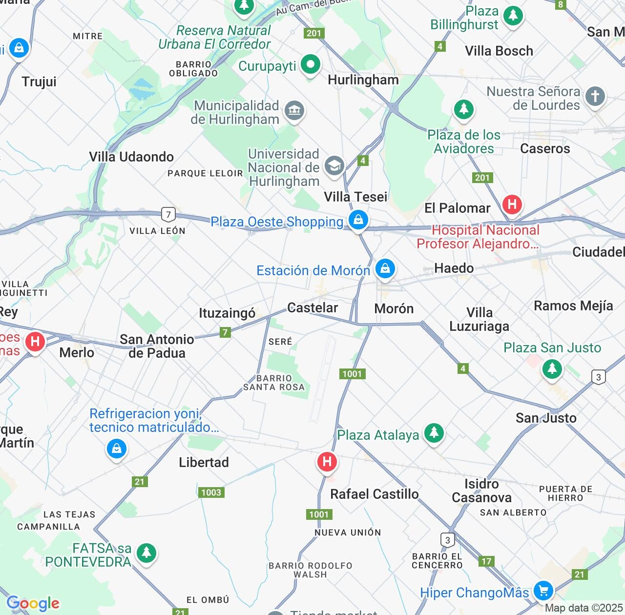 Map image for Intellectual Property Lawyers in Castelar and Buenos Aires IP firms at coordinates  ; .