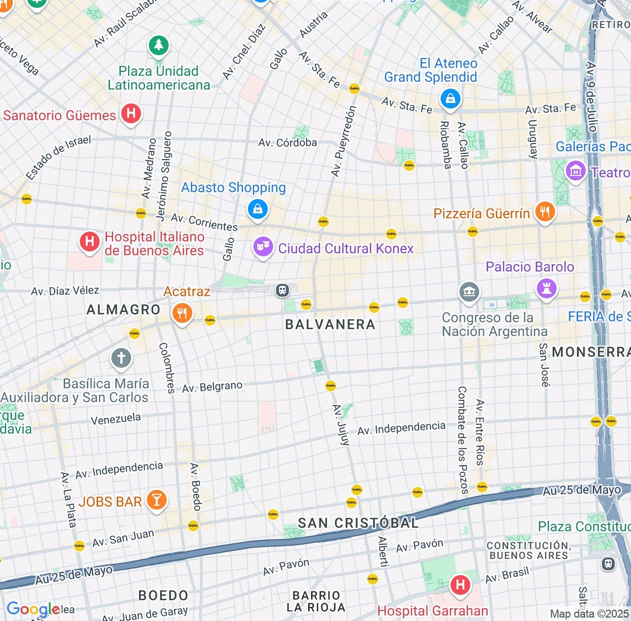 Map image for Intellectual Property Lawyers in Balvanera and Buenos Aires F.D. IP firms at coordinates  ; .