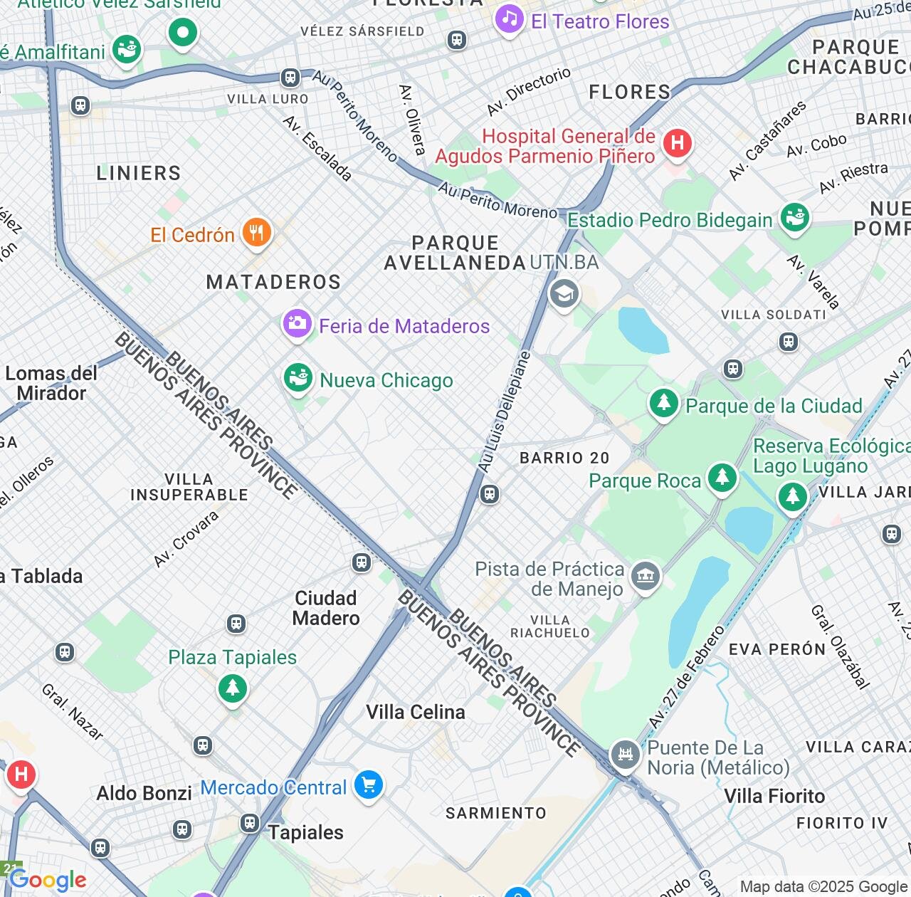 Map image for Intellectual Property Lawyers in Villa Lugano and Buenos Aires F.D. IP firms at coordinates  ; .