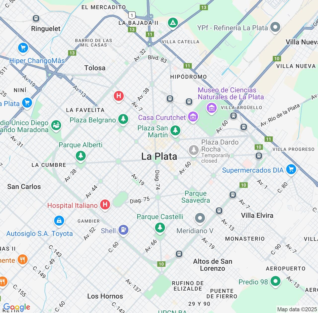 Map image for Intellectual Property Lawyers in La Plata and Buenos Aires IP firms at coordinates  ; .