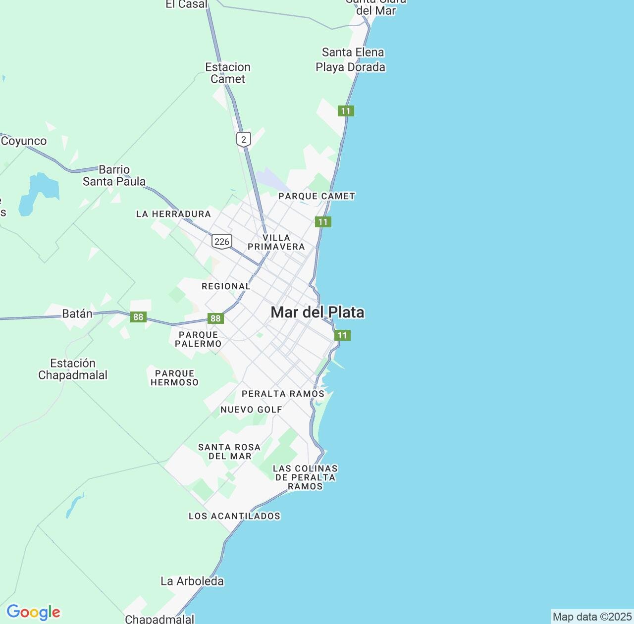 Map image for Intellectual Property Lawyers in Mar del Plata and Buenos Aires IP firms at coordinates  ; .