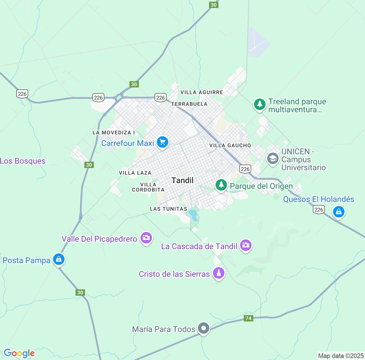 Map image for Intellectual Property Lawyers in Tandil and Buenos Aires IP firms at coordinates  ; .