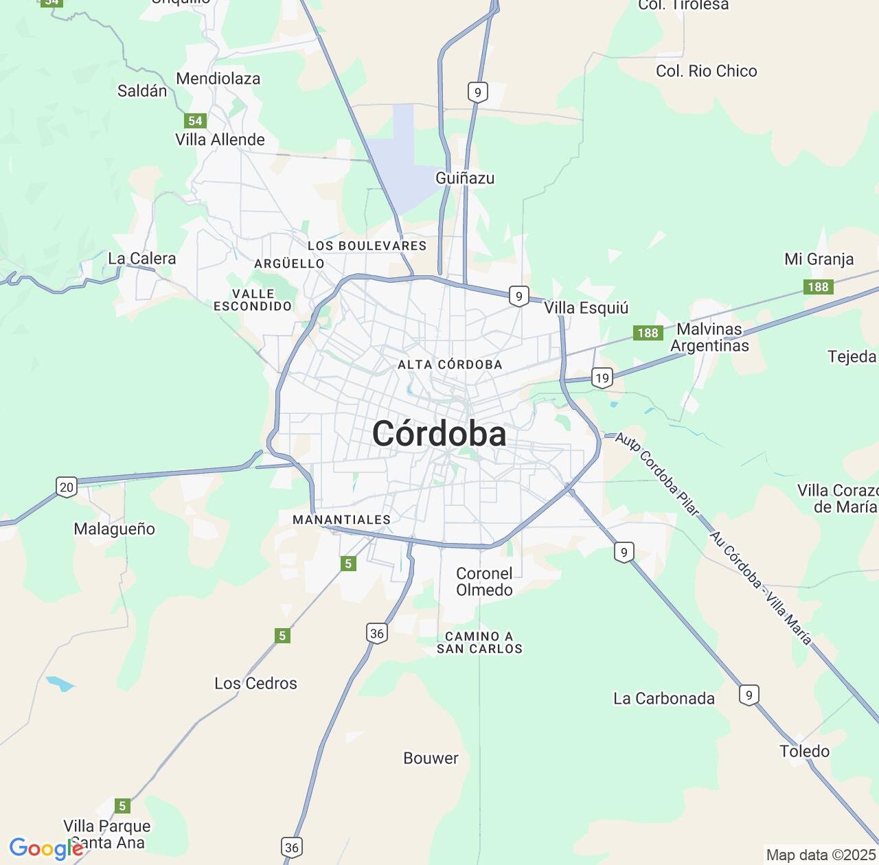 Map image for Intellectual Property Lawyers in Cordoba and Argentina IP firms at coordinates  ; .