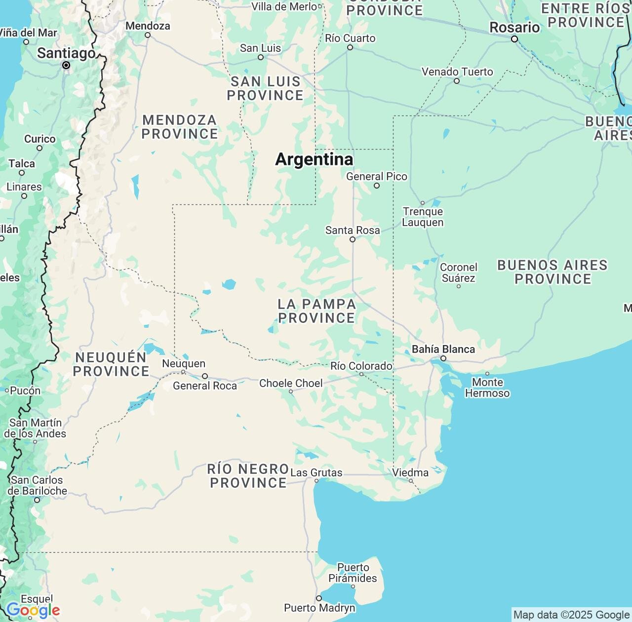 Map image for Intellectual Property Lawyers in La Pampa and Argentina IP firms at coordinates  ; .