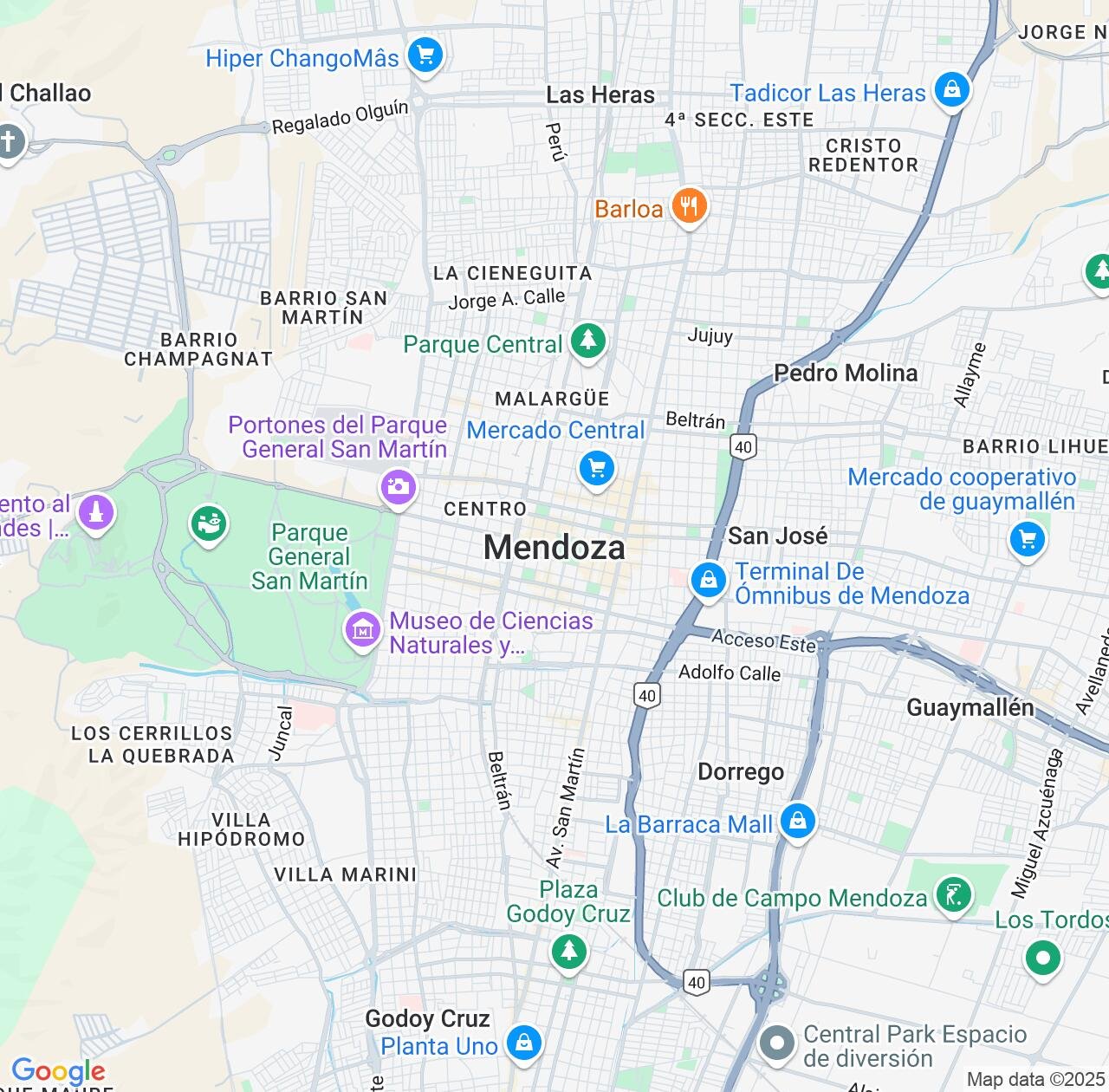 Map image for Intellectual Property Lawyers in Mendoza and Argentina IP firms at coordinates  ; .
