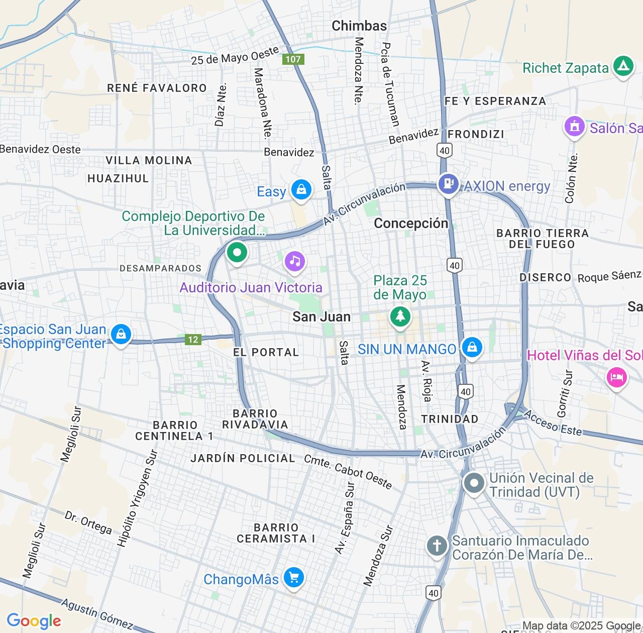 Map image for Intellectual Property Lawyers in San Juan and Argentina IP firms at coordinates  ; .