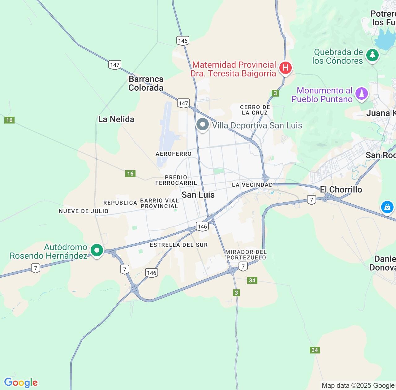 Map image for Intellectual Property Lawyers in San Luis and Argentina IP firms at coordinates  ; .