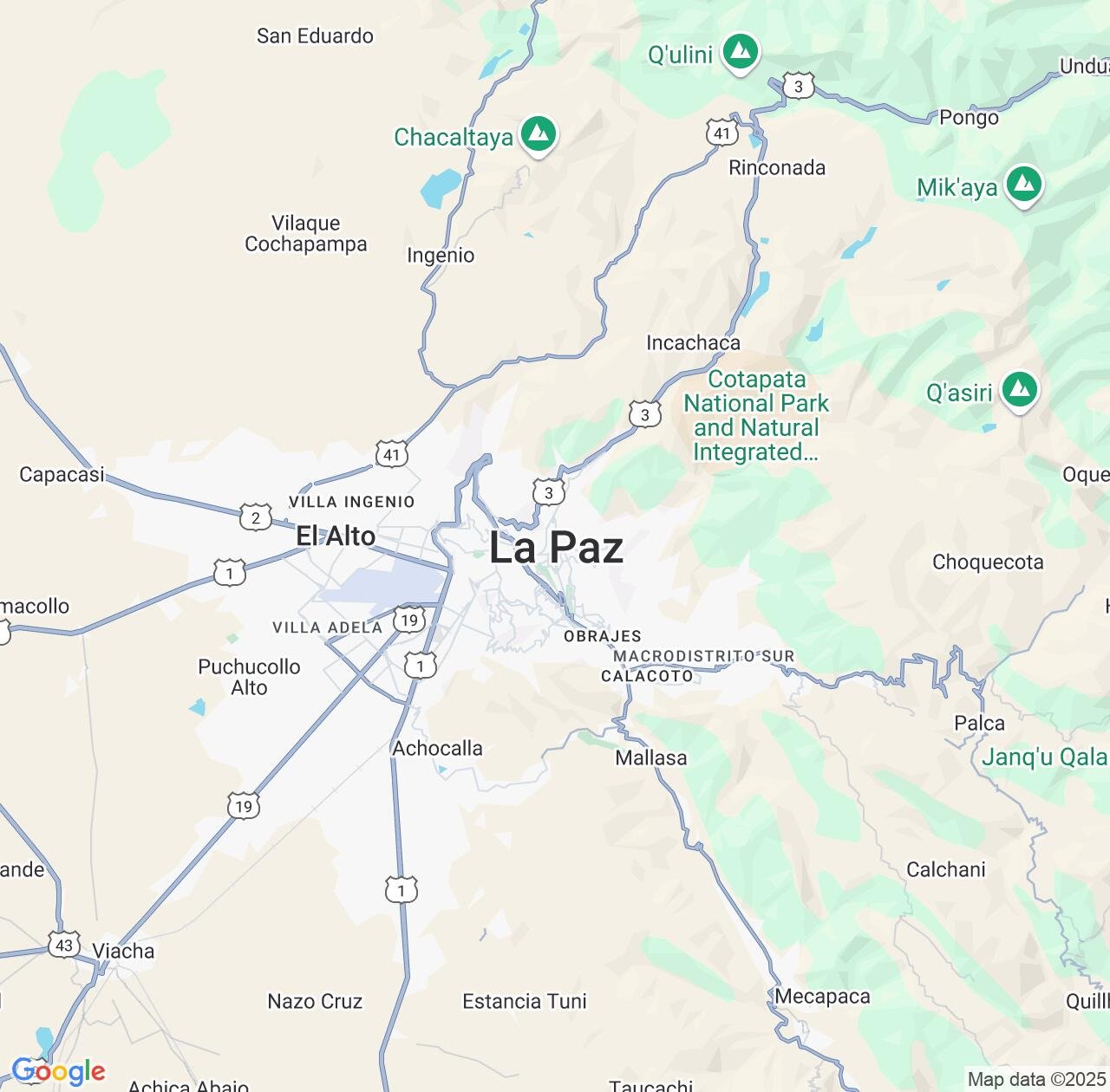Map image for Intellectual Property Lawyers in La Paz and La Paz Department IP firms at coordinates  ; .