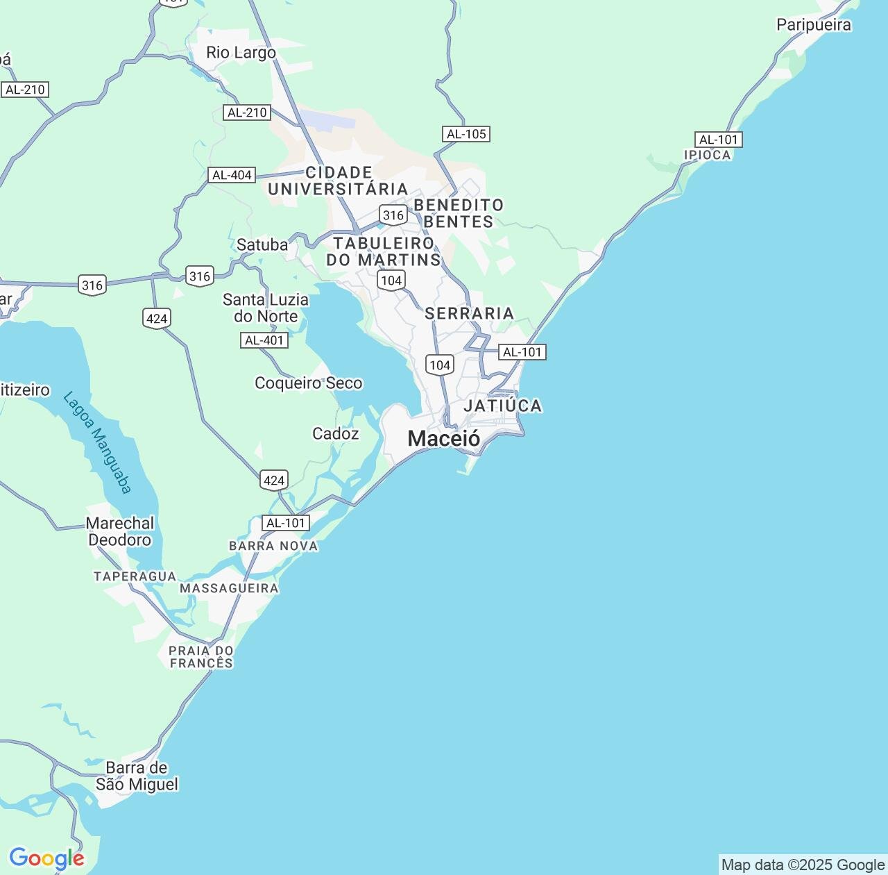 Map image for Intellectual Property Lawyers in Maceio and Alagoas IP firms at coordinates  ; .