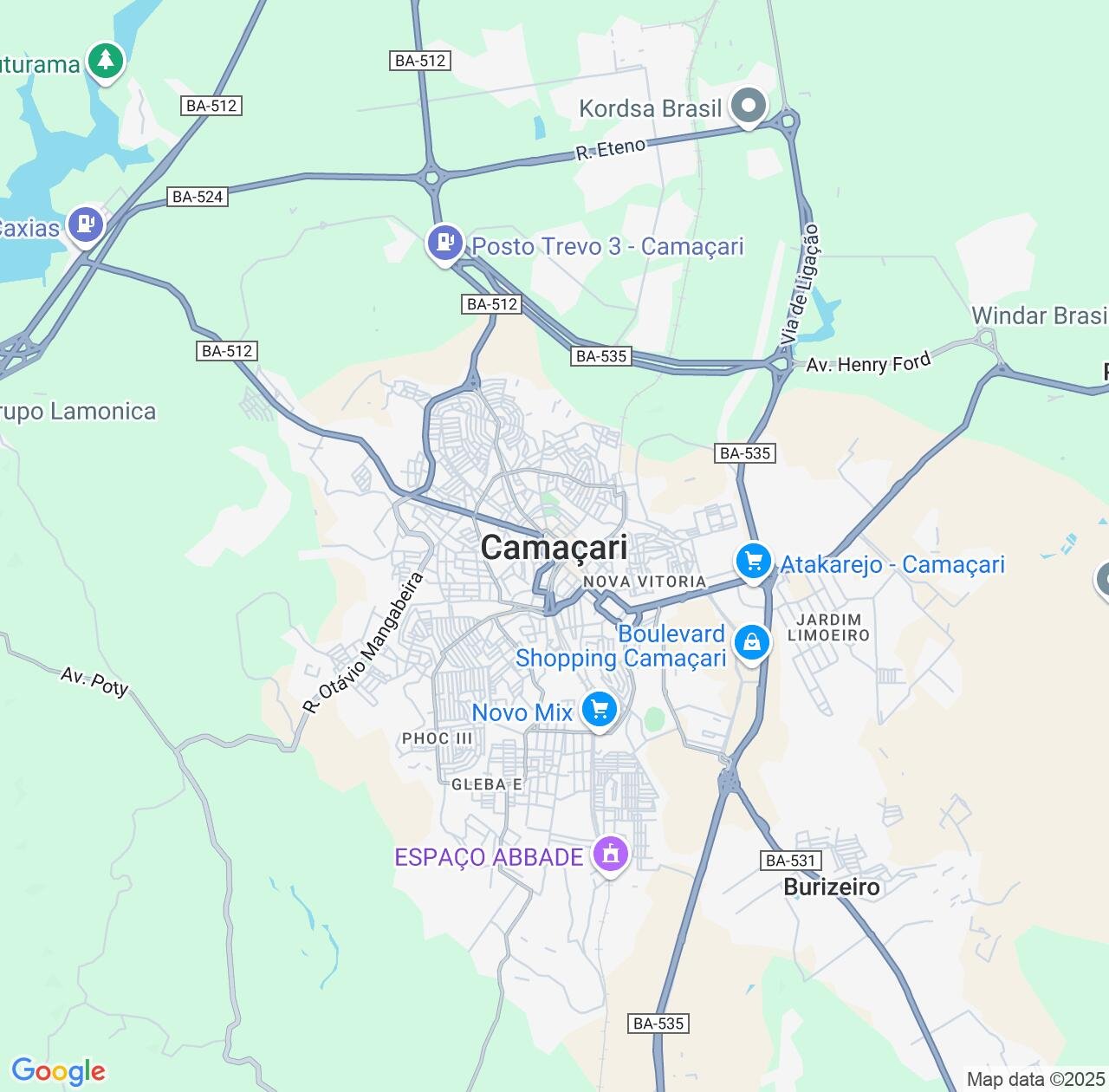 Map image for Intellectual Property Lawyers in Camacari and Bahia IP firms at coordinates  ; .