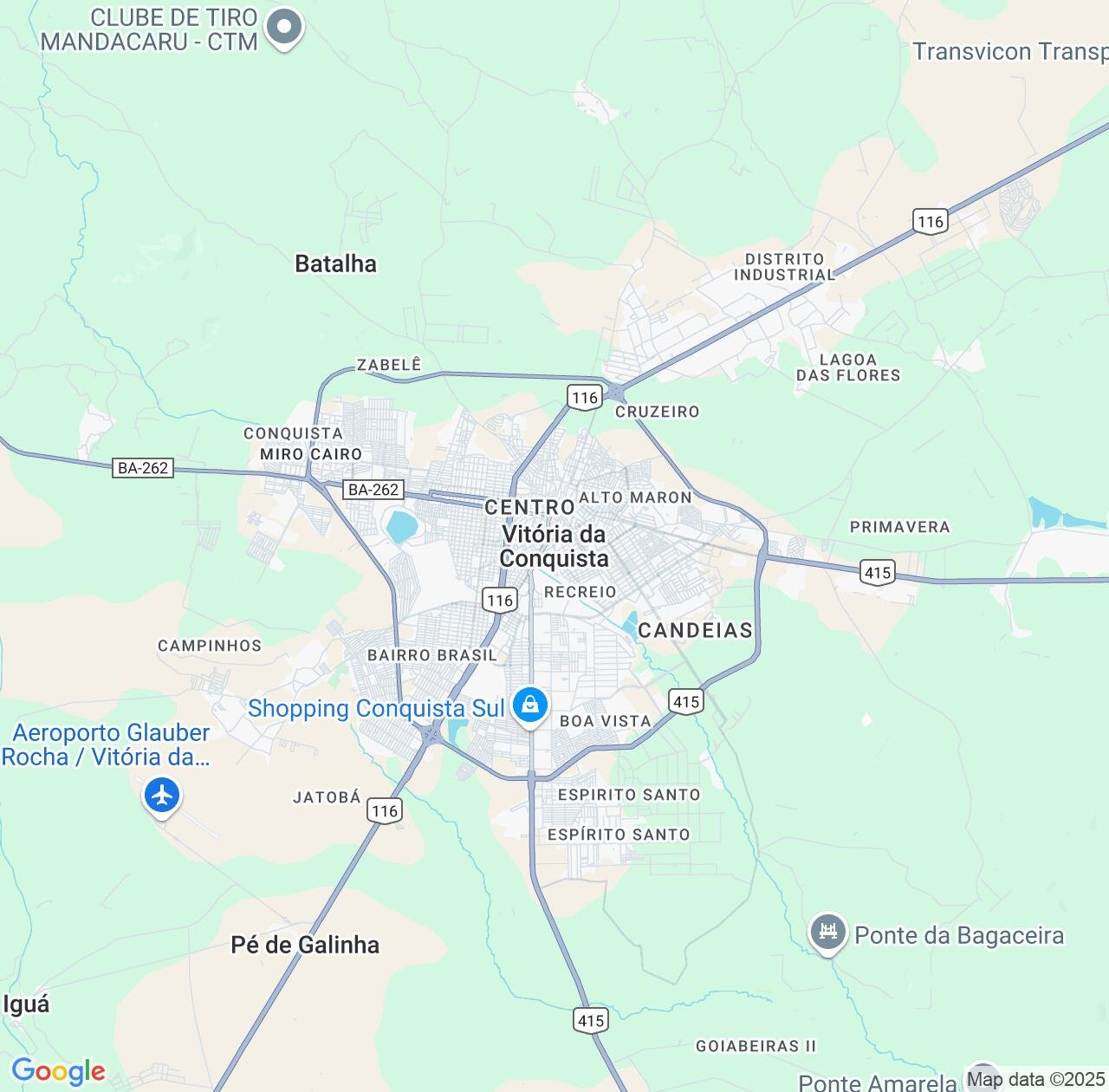 Map image for Intellectual Property Lawyers in Vitoria da Conquista and Bahia IP firms at coordinates  ; .