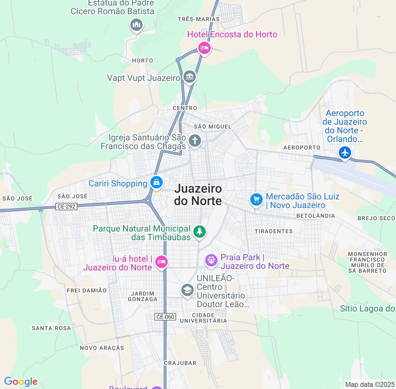 Map image for Intellectual Property Lawyers in Juazeiro do Norte and Ceará IP firms at coordinates  ; .