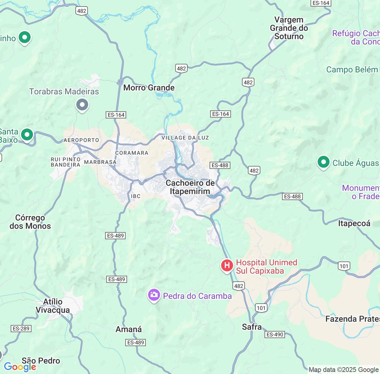 Map image for Intellectual Property Lawyers in Cachoeiro de Itapemirim and Espírito Santo IP firms at coordinates  ; .