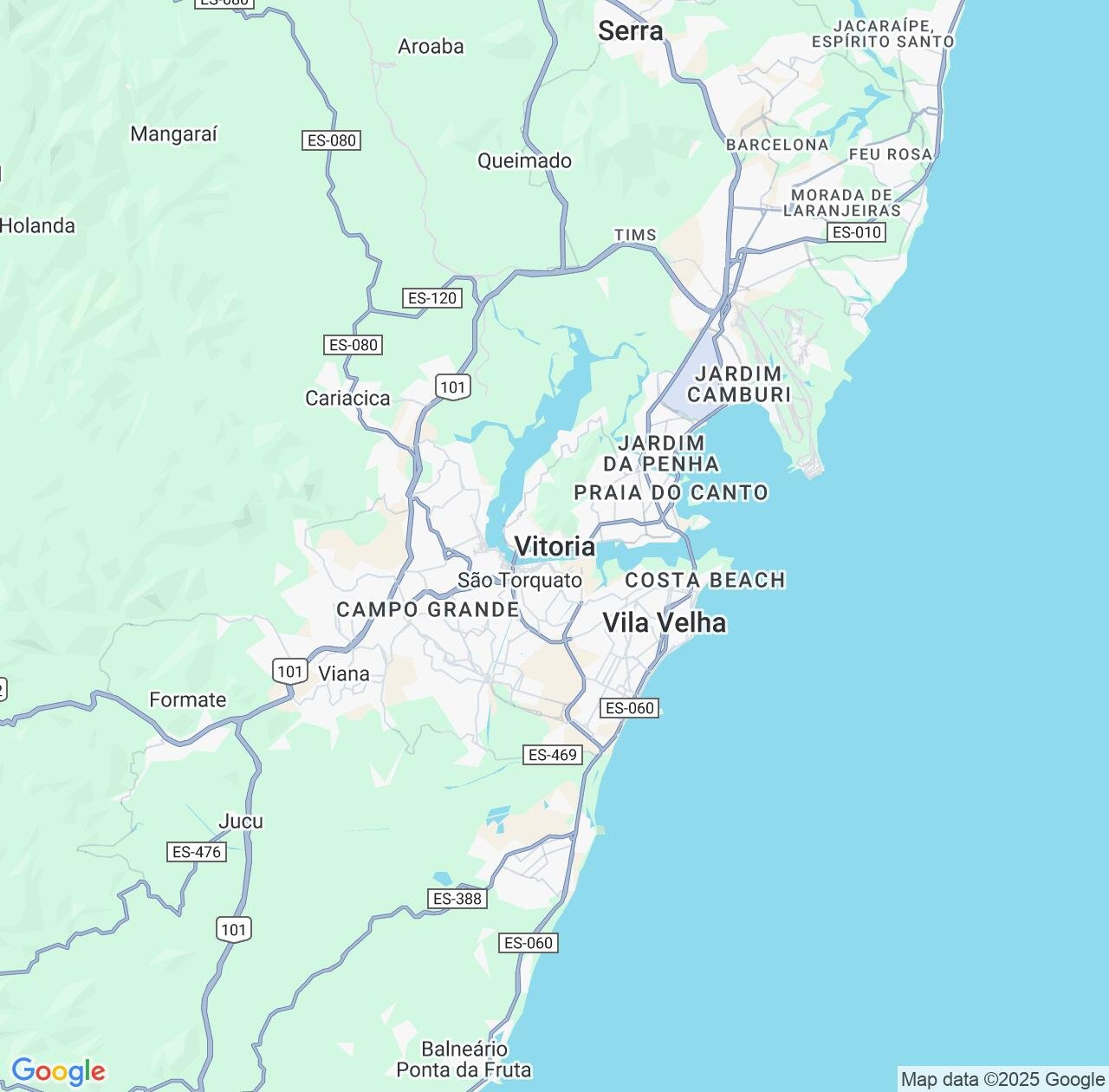 Map image for Intellectual Property Lawyers in Vitoria and Espírito Santo IP firms at coordinates  ; .