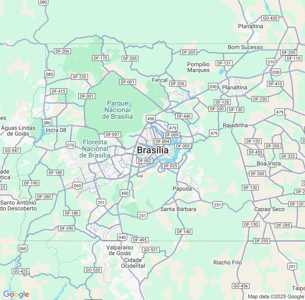 Map image for Intellectual Property Lawyers in Brasilia and Federal District IP firms at coordinates  ; .