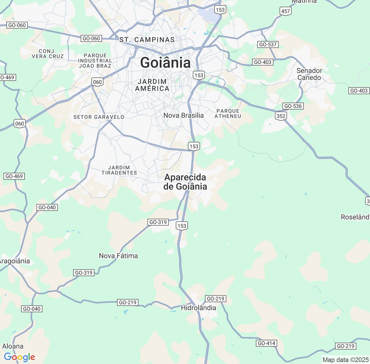 Map image for Intellectual Property Lawyers in Aparecida de Goiania and Goiás IP firms at coordinates  ; .