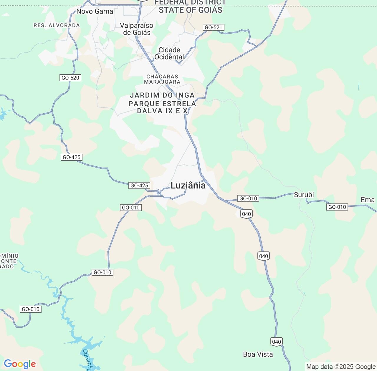 Map image for Intellectual Property Lawyers in Luziania and Goiás IP firms at coordinates  ; .