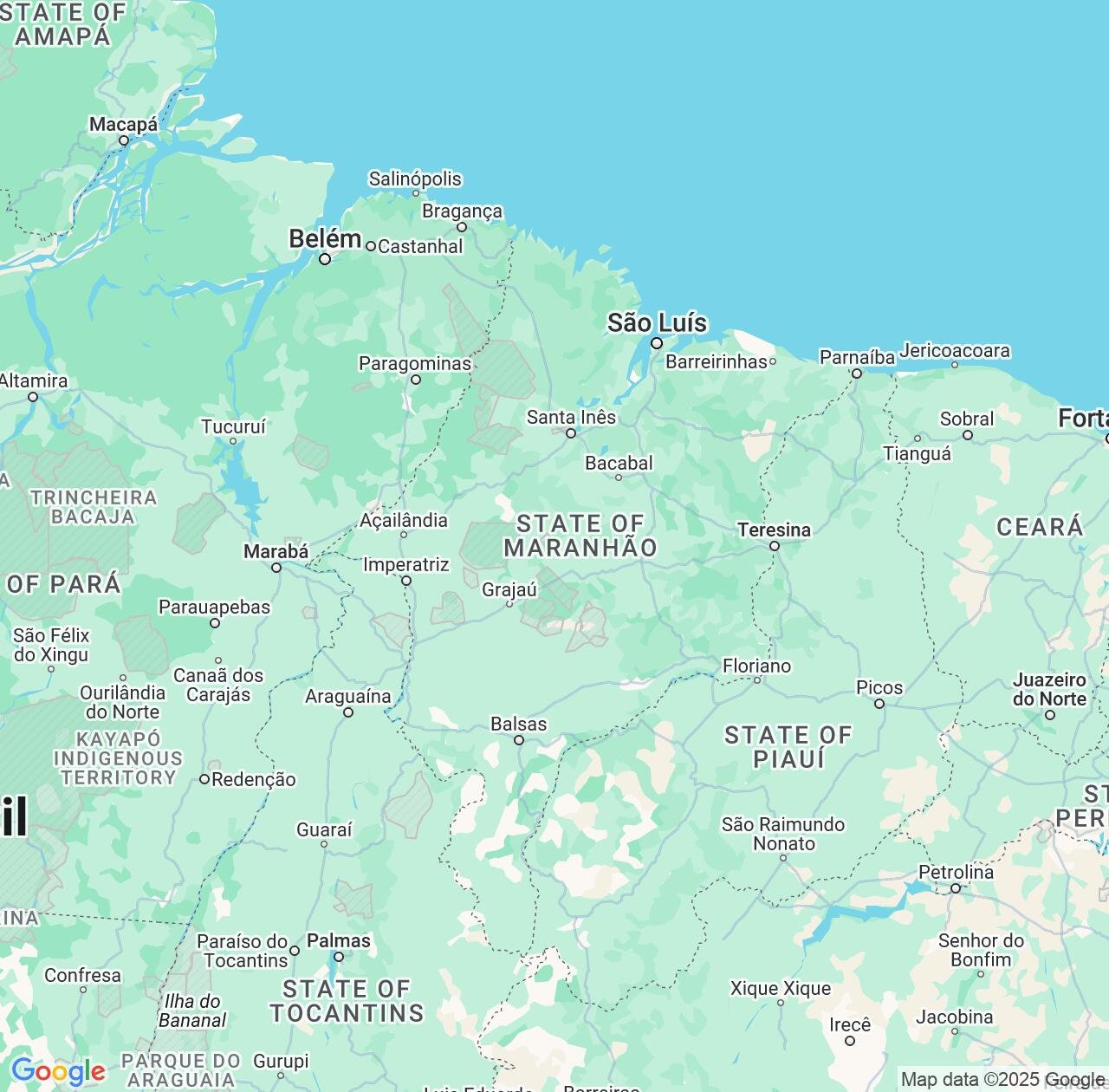 Map image for Intellectual Property Lawyers in Maranhão and Brazil IP firms at coordinates  ; .